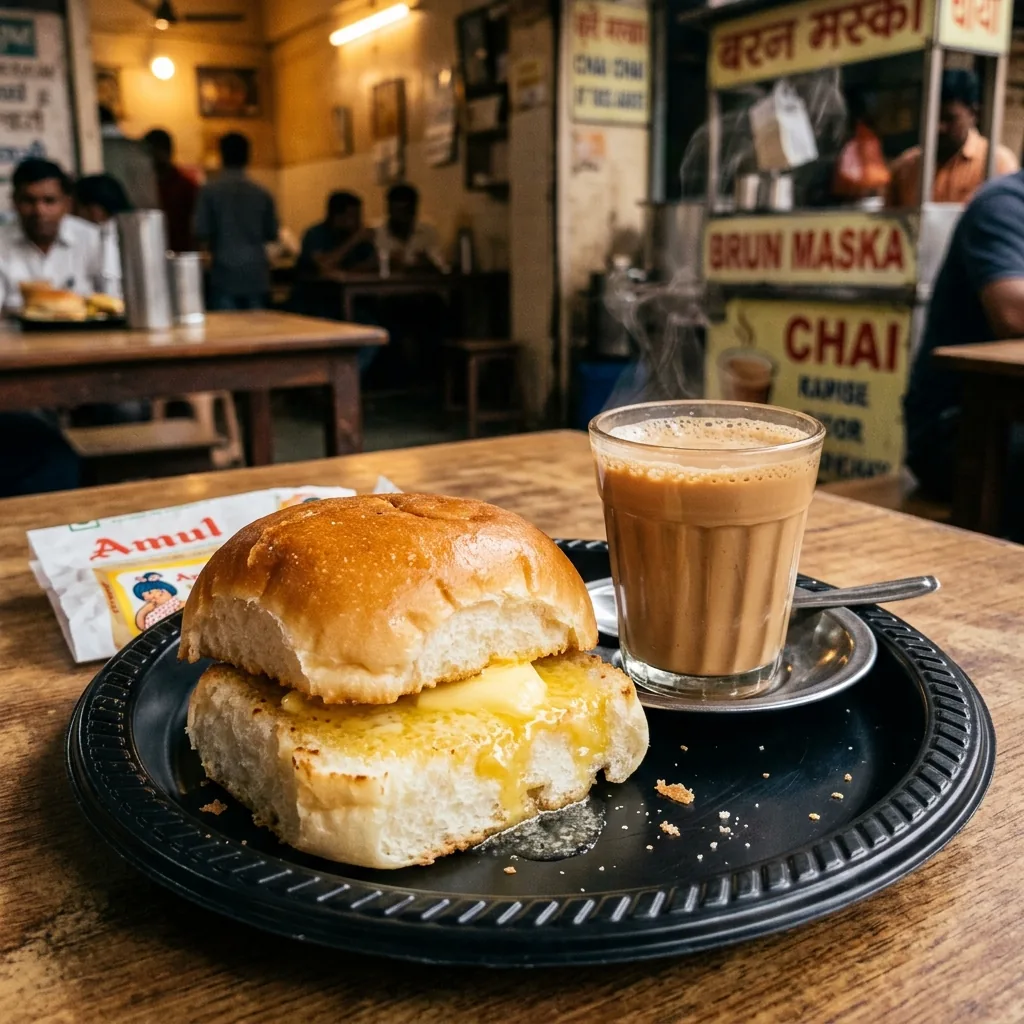 Fresh butter bun maska