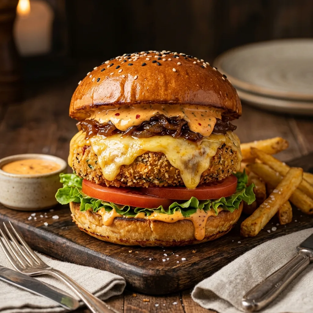 Gourmet street veg burger
