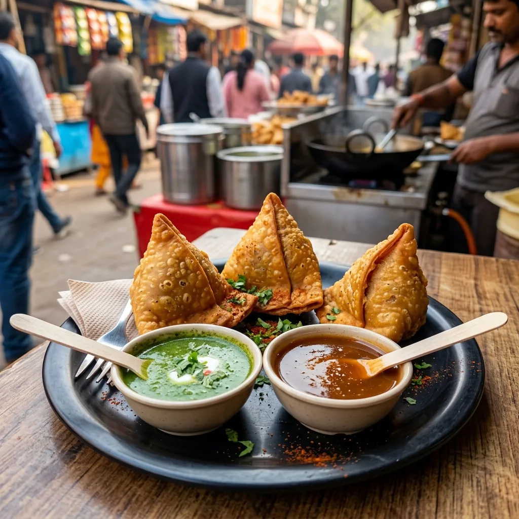Samosas with chai combo